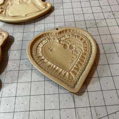 3 Brown Bag Cookie Art Molds