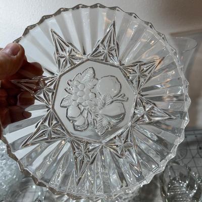 Large Lot of Glass Serving ware: Desert, Fancy and Decorative Glass