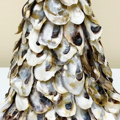 Set (3) ~ Oyster Shell Christmas Trees