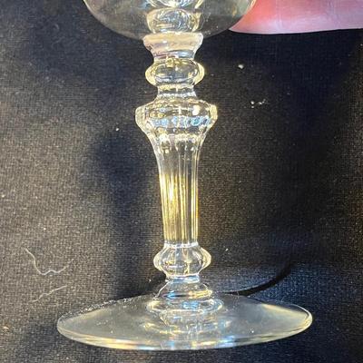 Tiffin Fuschia Water Goblet set