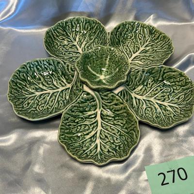 Bordallo Portugal Lettuce/ Cabbage leaf serving bowls
