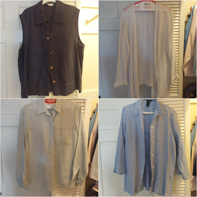 Ladies Medium  to Large Linen and Cotton Tops by J. Jill, Talbots, Ralph Lauren and more (UB3-BBL)