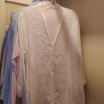Ladies Medium  to Large Linen and Cotton Tops by J. Jill, Talbots, Ralph Lauren and more (UB3-BBL)