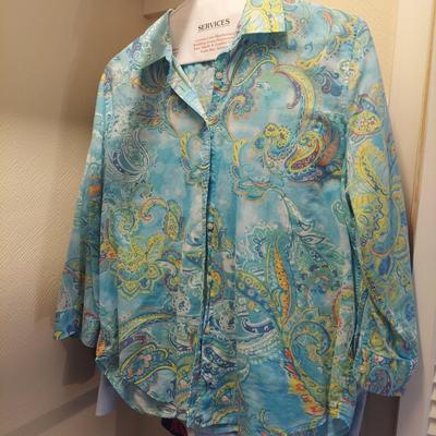 Ladies Medium  to Large Linen and Cotton Tops by J. Jill, Talbots, Ralph Lauren and more (UB3-BBL)