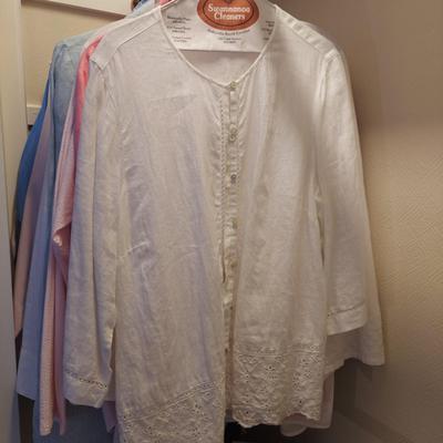 Ladies Medium  to Large Linen and Cotton Tops by J. Jill, Talbots, Ralph Lauren and more (UB3-BBL)