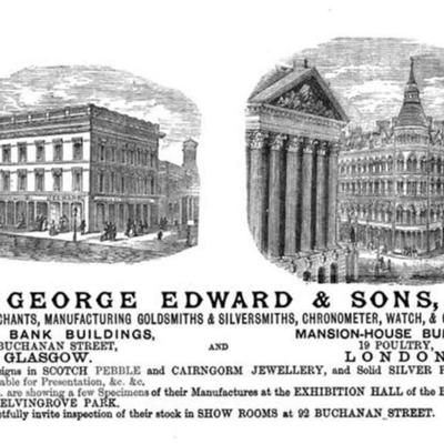 Fabulous Edward & Sons Glasgow Scottish Art Nouveau Centerpiece Hallmarked