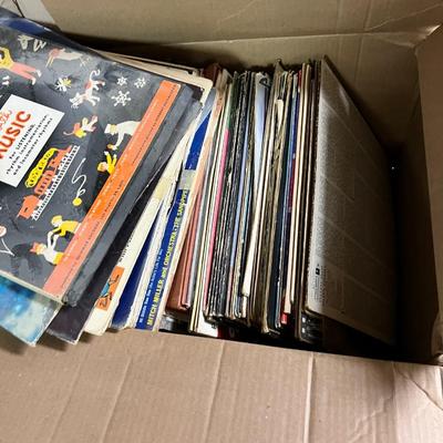 Vintage Records Lot LPs & 45s - 2 Boxes