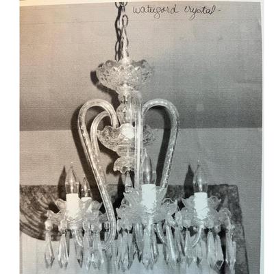 Vintage Waterford Crystal Five Arm Chandelier