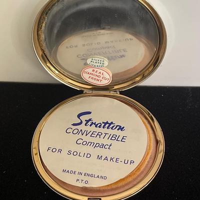 Stratton Silver Plated Compact Powder
