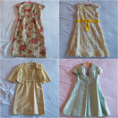 Women's Small Medium Vintage Cocktail Dresses (UB3-BBL)