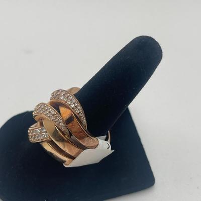 Effy Rose Gold and Diamond Cocktail Ring