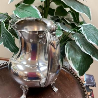 Silver-plated Oneida Water Pitcher