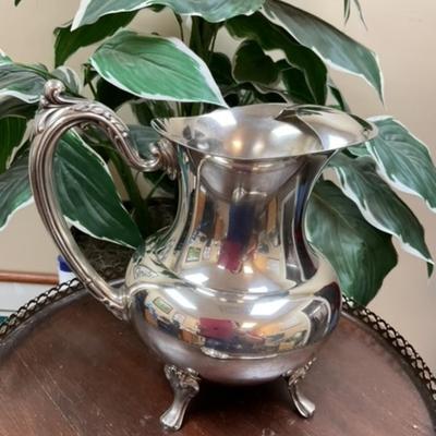 Silver-plated Oneida Water Pitcher