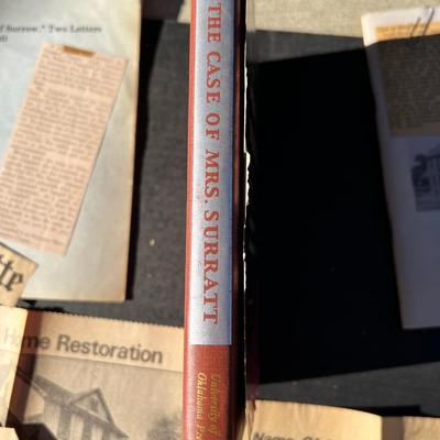 Lot Vintage Books, Ephemera - Lincoln Assassination - Mary Surratt and Dr. Mudd