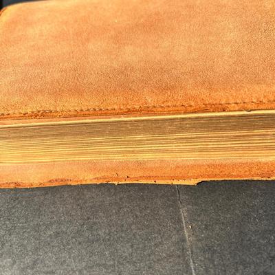 Antique Book Leather Cover Dated 1892 