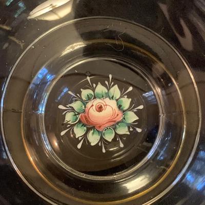 Blue and Gold Footed Bowls and Goblets (UB1-KW)