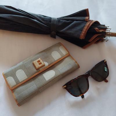 Vintage Longchamp Umbrella, Bally Wallet, Revo Sunglasses and more (UB3-BBL)