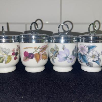 Egg Coddlers ROYAL WORCESTER : A lot of 8