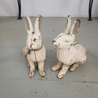 Rare Hubley Cast Iron Rabbits (BP-CE)
