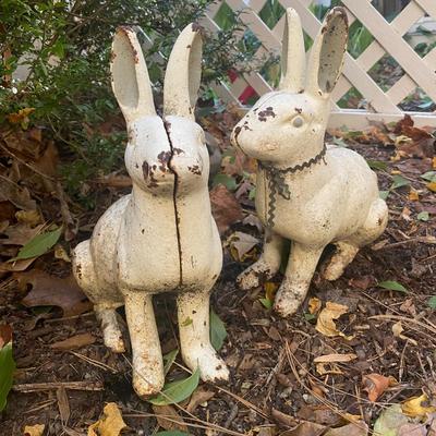 Rare Hubley Cast Iron Rabbits (BP-CE)