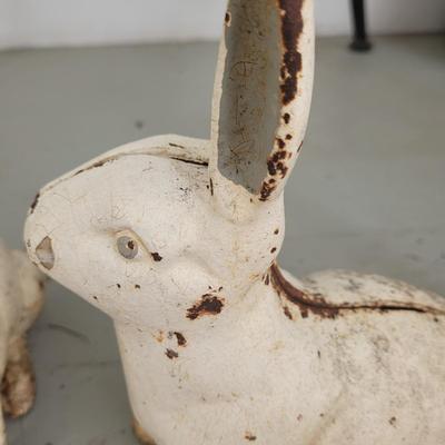 Rare Hubley Cast Iron Rabbits (BP-CE)
