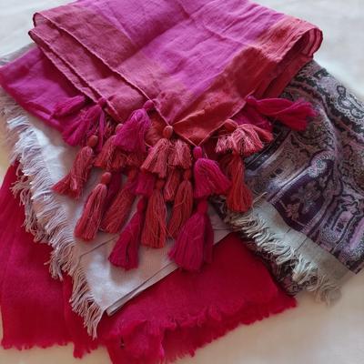 Cashmere, Silk and Cotton Scarves by Nomi, Eileen Fisher and more (UB3-BBL)