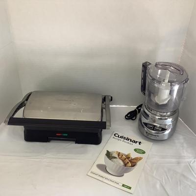 382 Cuisinart Griddler/Grill Panini Press and Mini Prep Plus