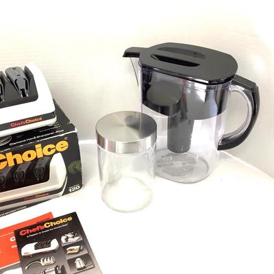 386 Chef's Choice Edge Select Sharpener, Brita H2O Pitcher and Air Tight Glass Storage
