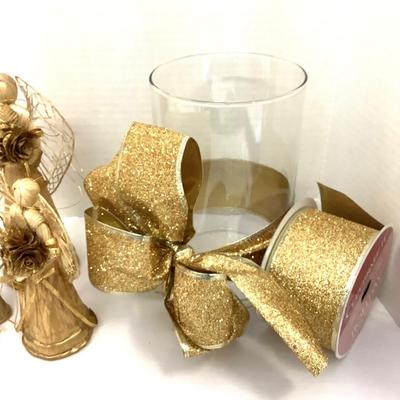 393 Christmas Gold Angel Home Decor