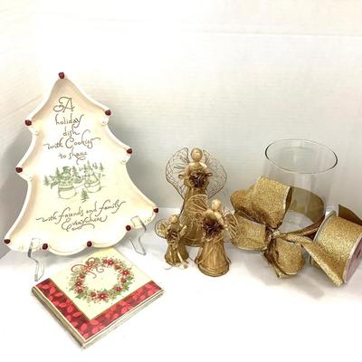 393 Christmas Gold Angel Home Decor