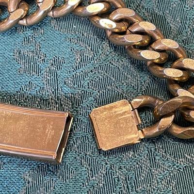 Speidel USA Gold Electroplated Mens Bracelet