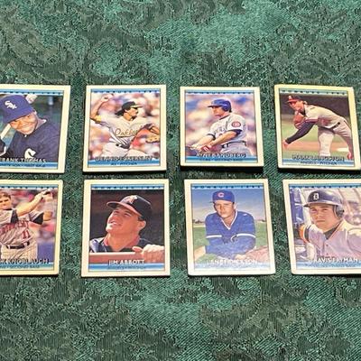 (8) 1992 Miniature Cracker Jack Baseball Cards