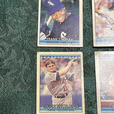 (8) 1992 Miniature Cracker Jack Baseball Cards