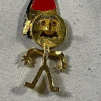 Vintage Shriners Stick Figure Tie Tack Lapel Pin
