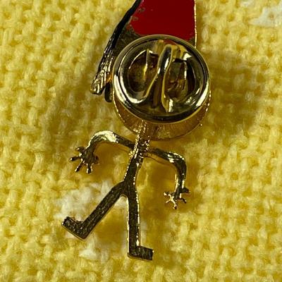 Vintage Shriners Stick Figure Tie Tack Lapel Pin