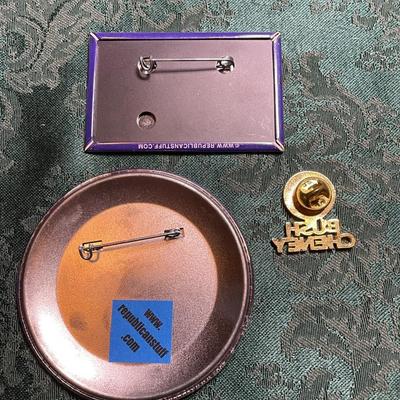 (3) Bush Cheney 2004 Presidential Campaign Pins