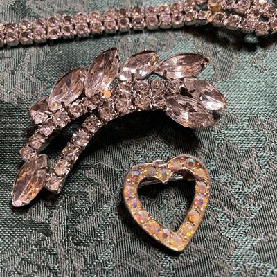 Collection of Sparkly Rhinestone Jewelry