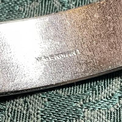 Silver Tone Bangle Bracelet West Germany