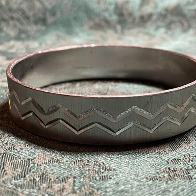 Silver Tone Bangle Bracelet West Germany