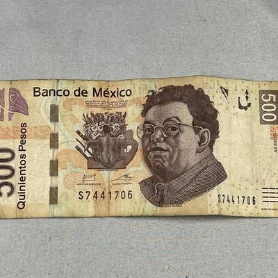 2015 500 Pesos Banco de Mexico Series AY