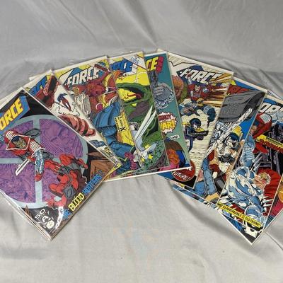 X-Force Comics - 2nd Appearance of Deadpool, First of Domino