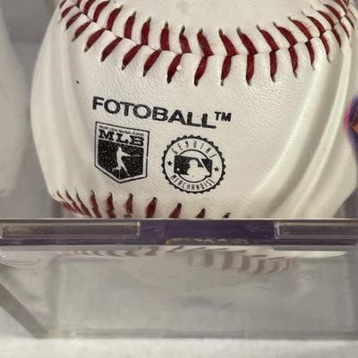 1992 Ron Gant Atlanta Braves Foto Ball