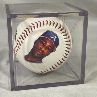 1992 Ron Gant Atlanta Braves Foto Ball