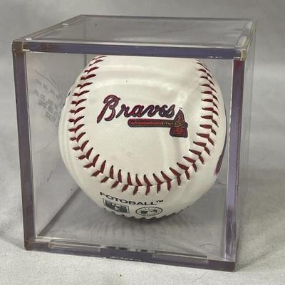 1992 Ron Gant Atlanta Braves Foto Ball