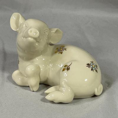 1996 Lenox China Jewels Pig