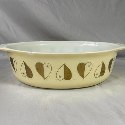 1959 Golden Heart Pyrex Casserole Dish