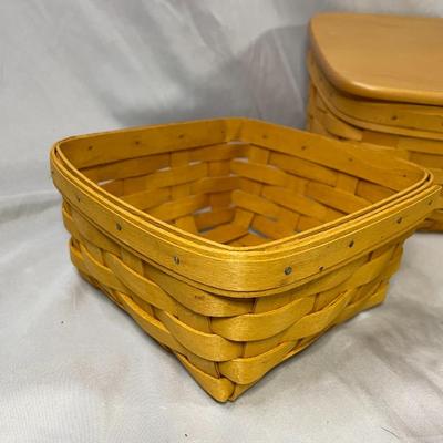 Longaberger Baskets - Handled, Open, With Lid
