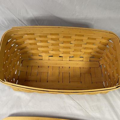 Longaberger Baskets - Handled, Open, With Lid