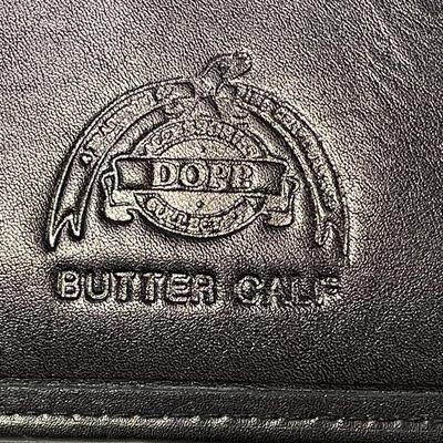 Dopp Navy Blue Butter Calf Leather Wallet