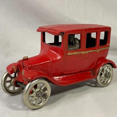 Antique Cast Iron Model T Ford Car